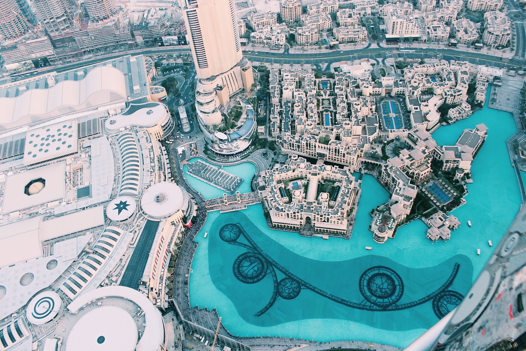 Fountain at the Dubai Mall - View from Burj Khalifa
